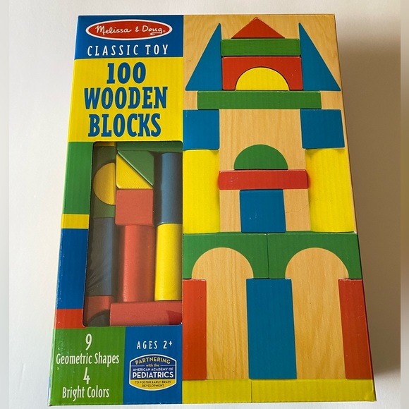Melissa & Doug | Toys | Melissa Doug 0 Piece Multicolor Shape Wood ...